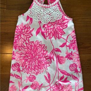 Lilly Pulitzer Pink and White Halter Sundress
